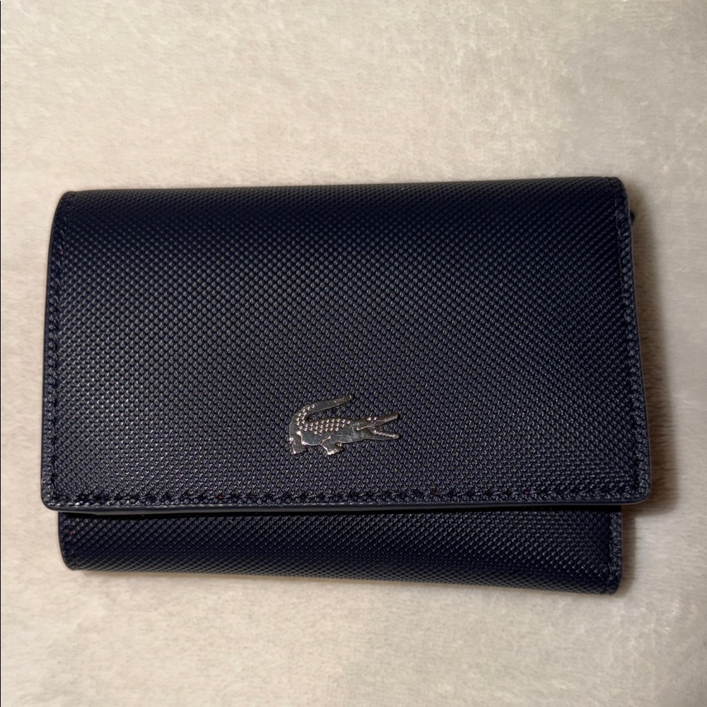 Lacoste Navy Textured Wallet